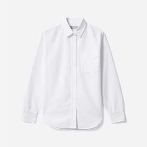 Everlane The Relaxed Oxford Shirt - White, Size 2